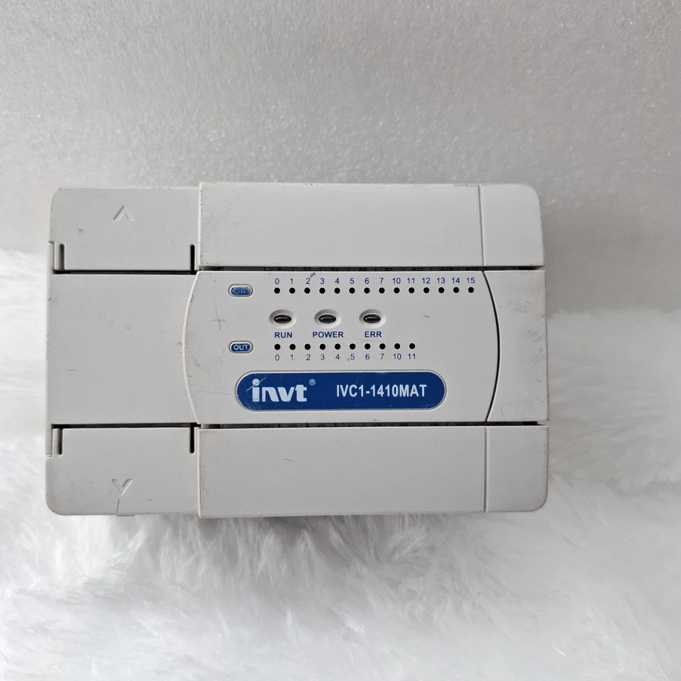 USED INVT IVC1-1410MAT PROGRAMMABLE CONTROLLER 100V-240V AC OUTPUT 24V DC